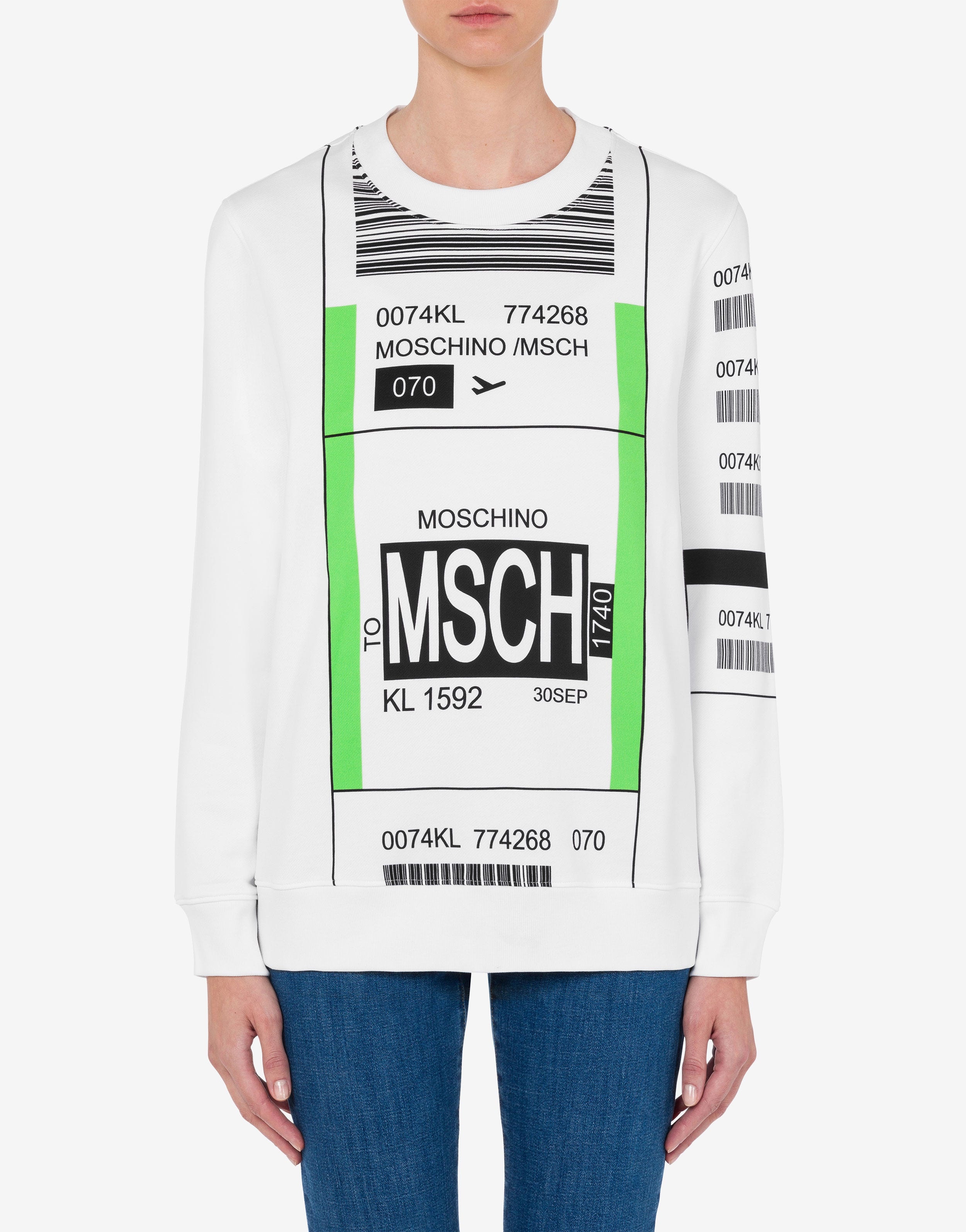 MOSCHINO AIRPORT TAG SWEATSHIRT - 2