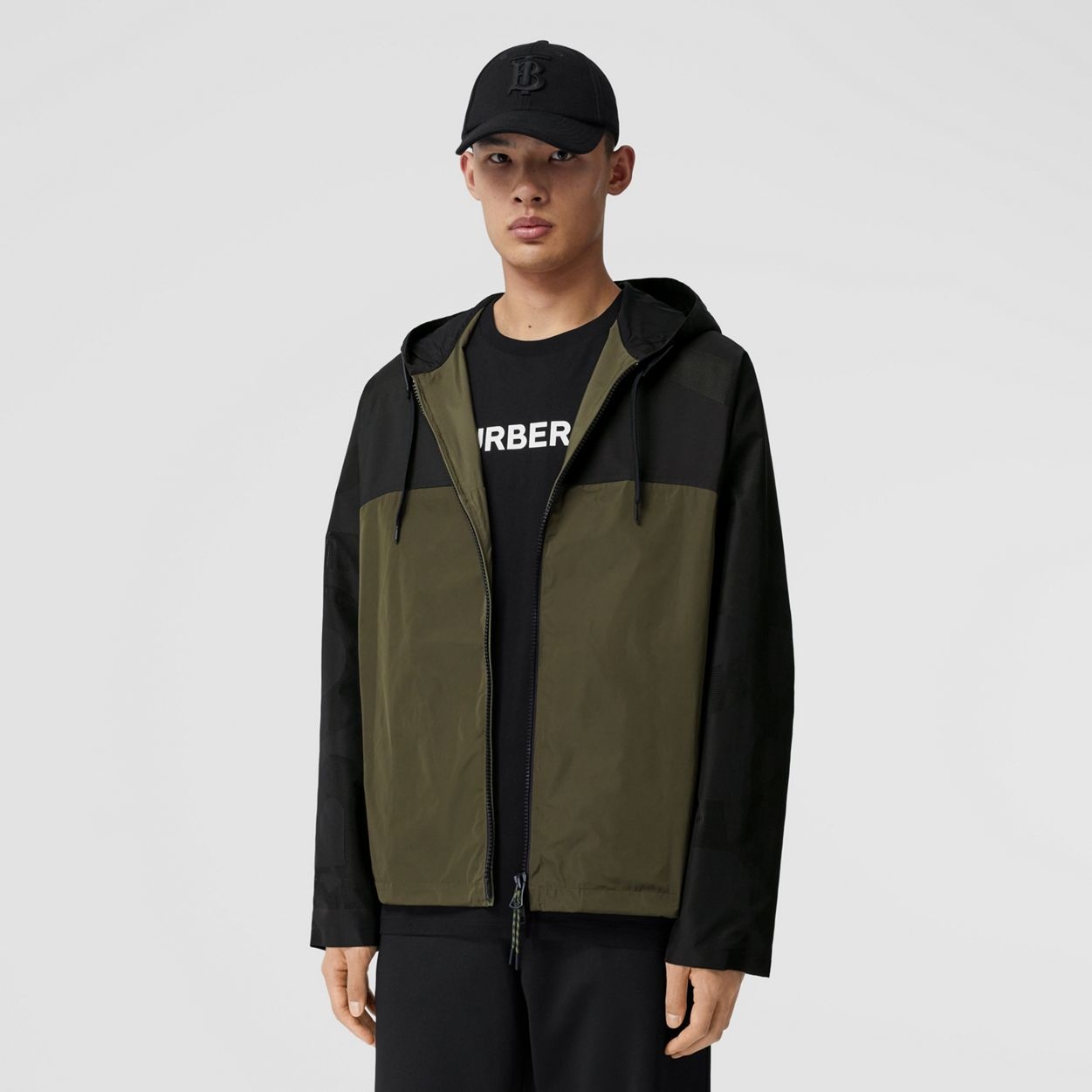 Perforated Logo Lightweight Hooded Jacket - 6
