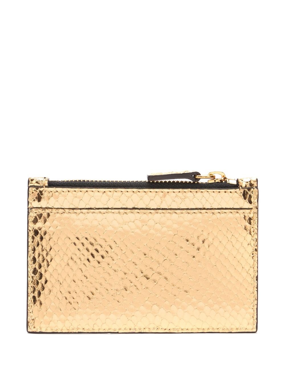 metallic leather card holder - 2