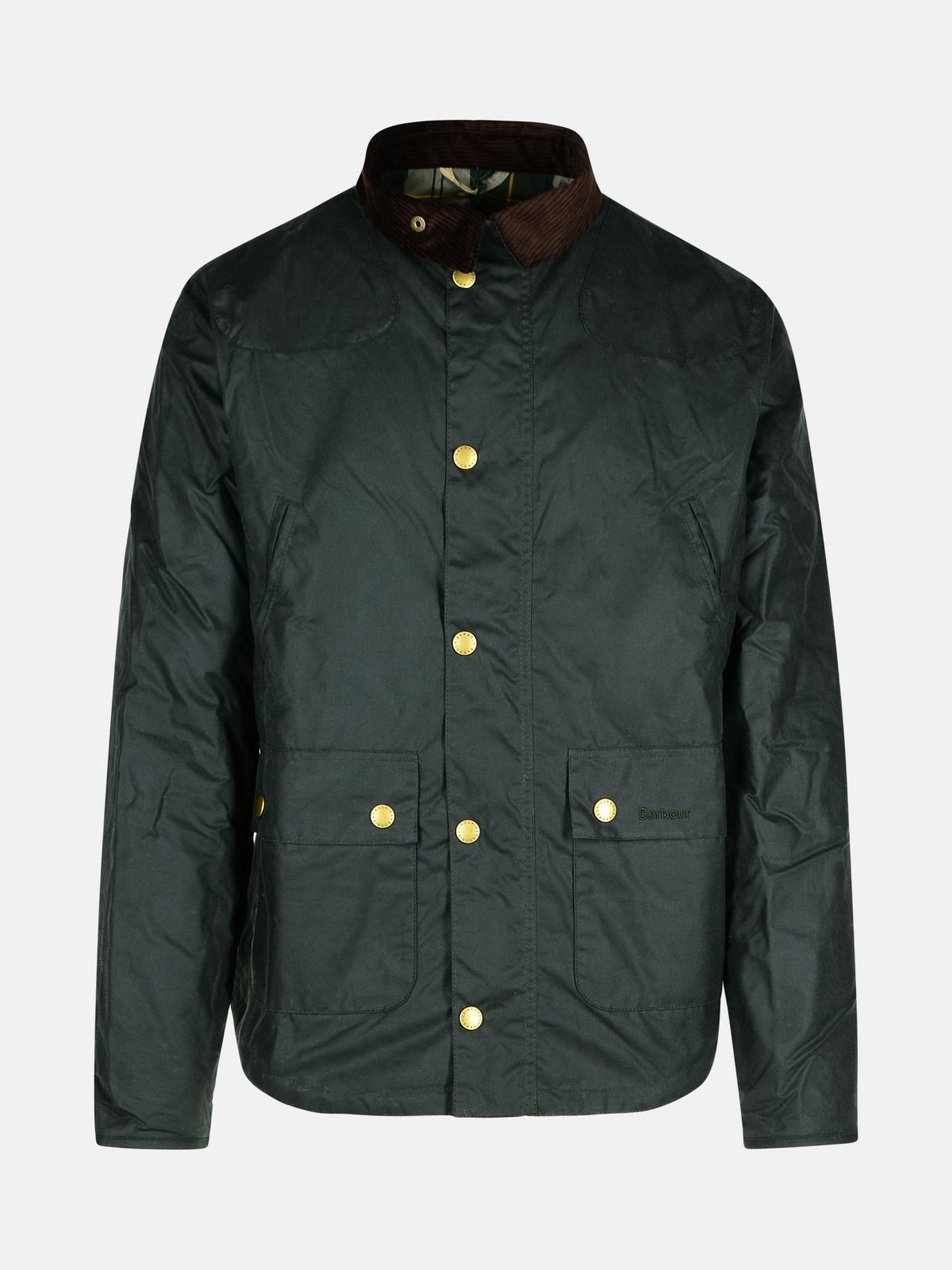 REELIN GREEN COTTON JACKET - 1