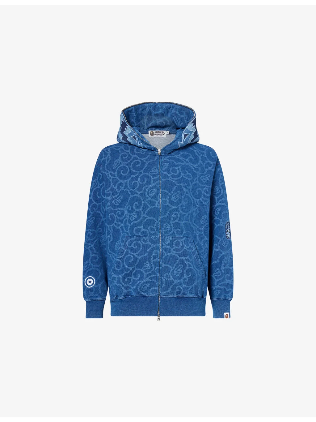 Cloud Camo Tiger Cotton-Jersey Hoody - 1