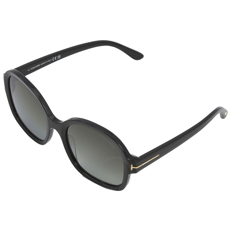 Tom Ford Hanley Smoke Gradient Square Ladies Sunglasses FT1034 01B 57 - 3