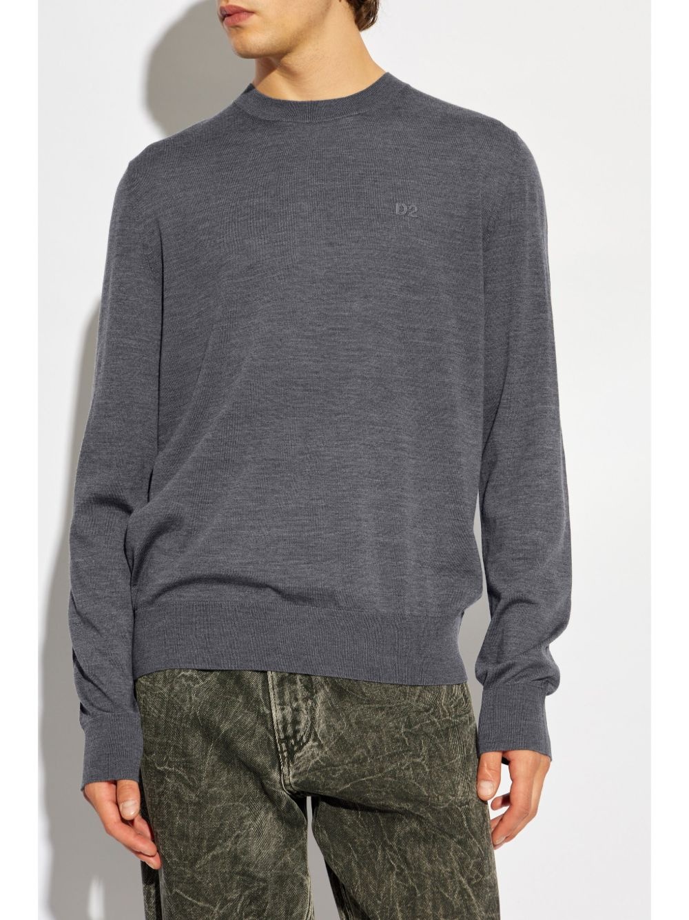 logo-embroidered jumper - 3
