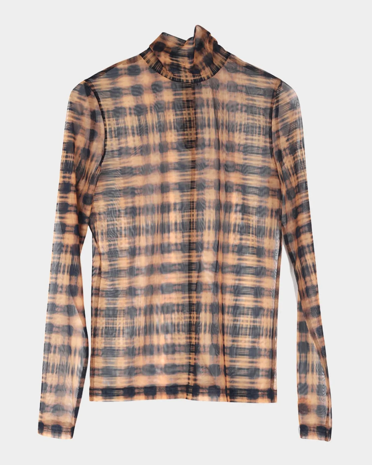 Sulley Plaid Turtleneck Top - 1