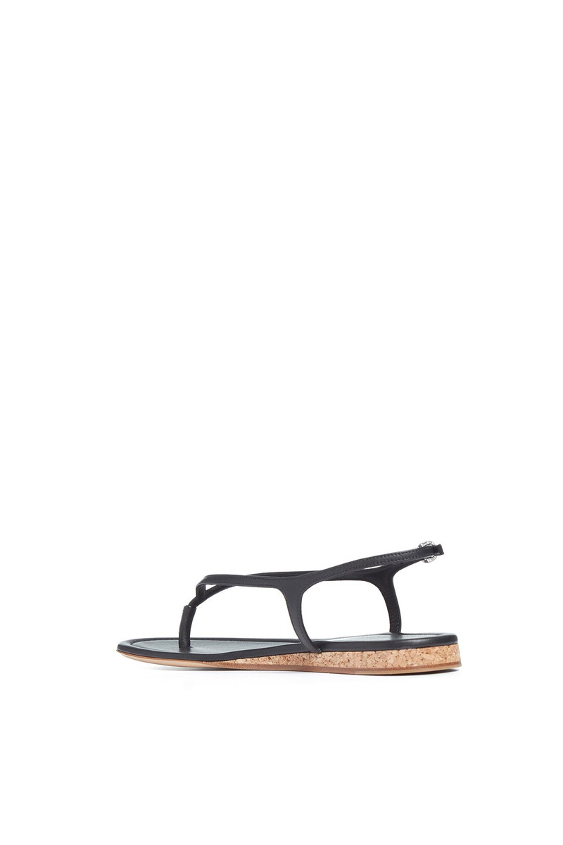 GABRIELA HEARST Gia Sandal in Black Leather outlook