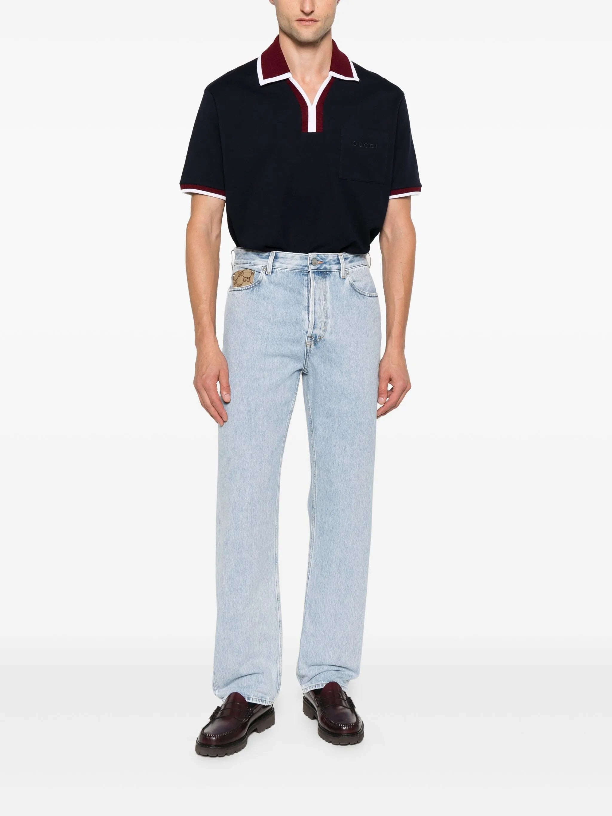 Gucci GG Canvas Insert Jeans - 2
