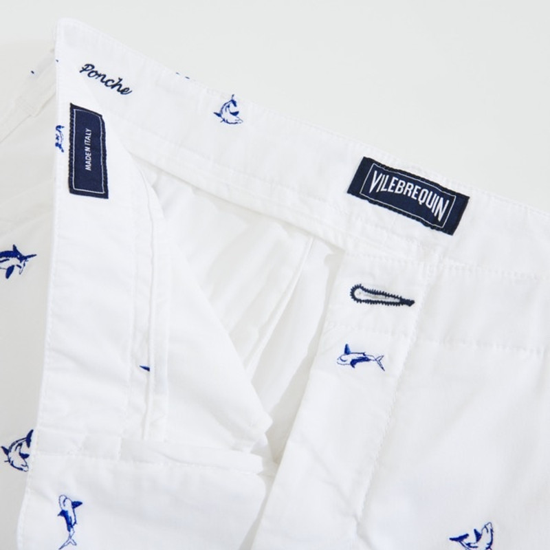 Men Chino embroidered Bermuda Shorts 2009 Les Requins 8