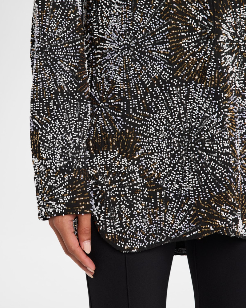 Firework Embroidered Button-Down Shirt 5