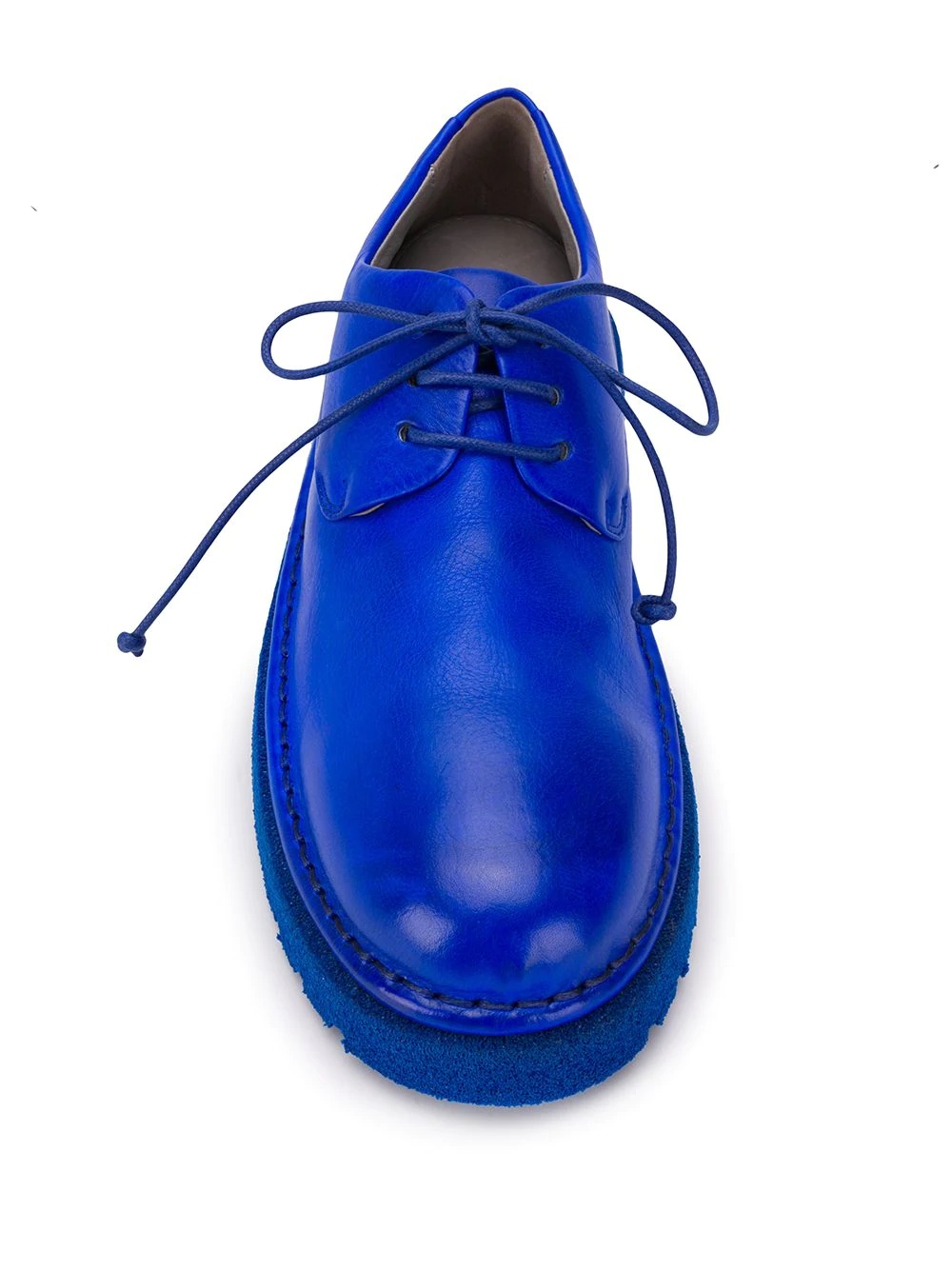 ridged sole lace-up shoes - 4