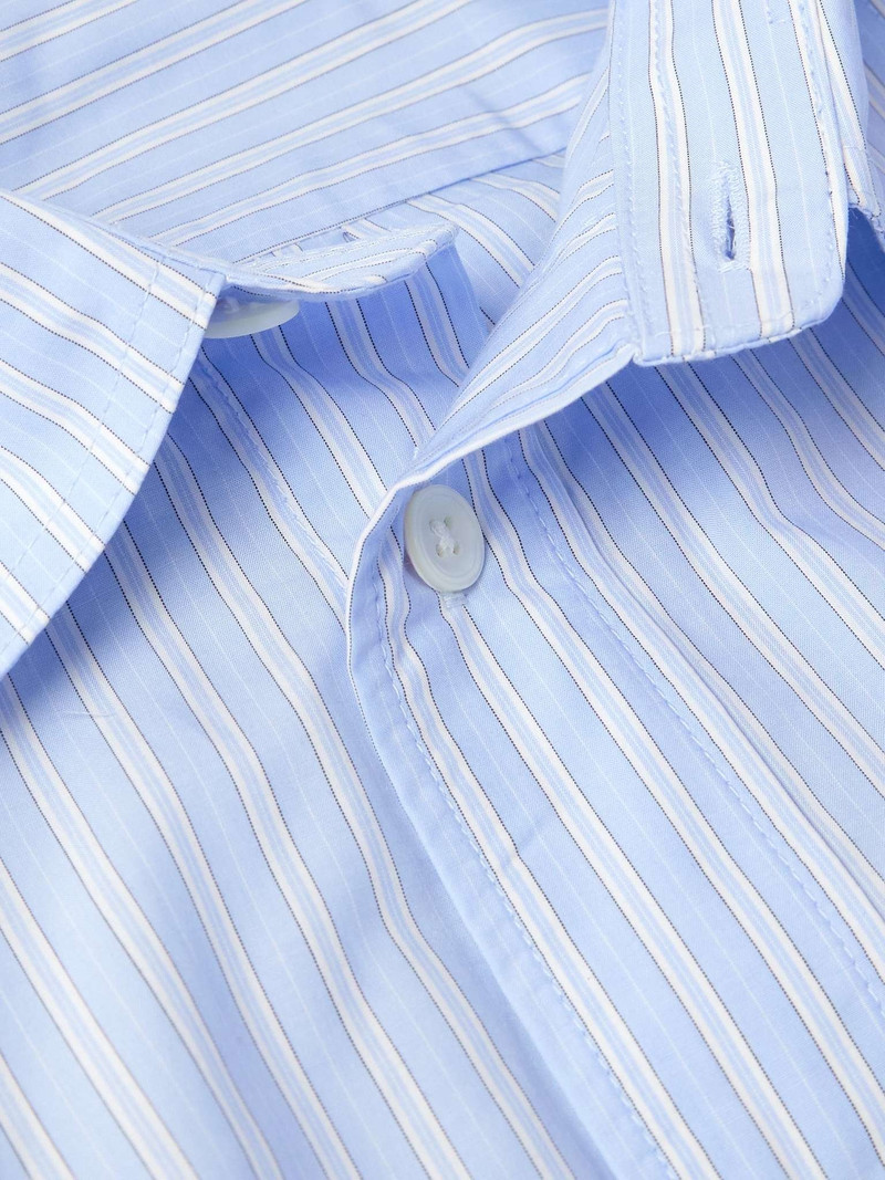 Colby 5329 Striped Lyocell and Supima Cotton-Blend Shirt 5