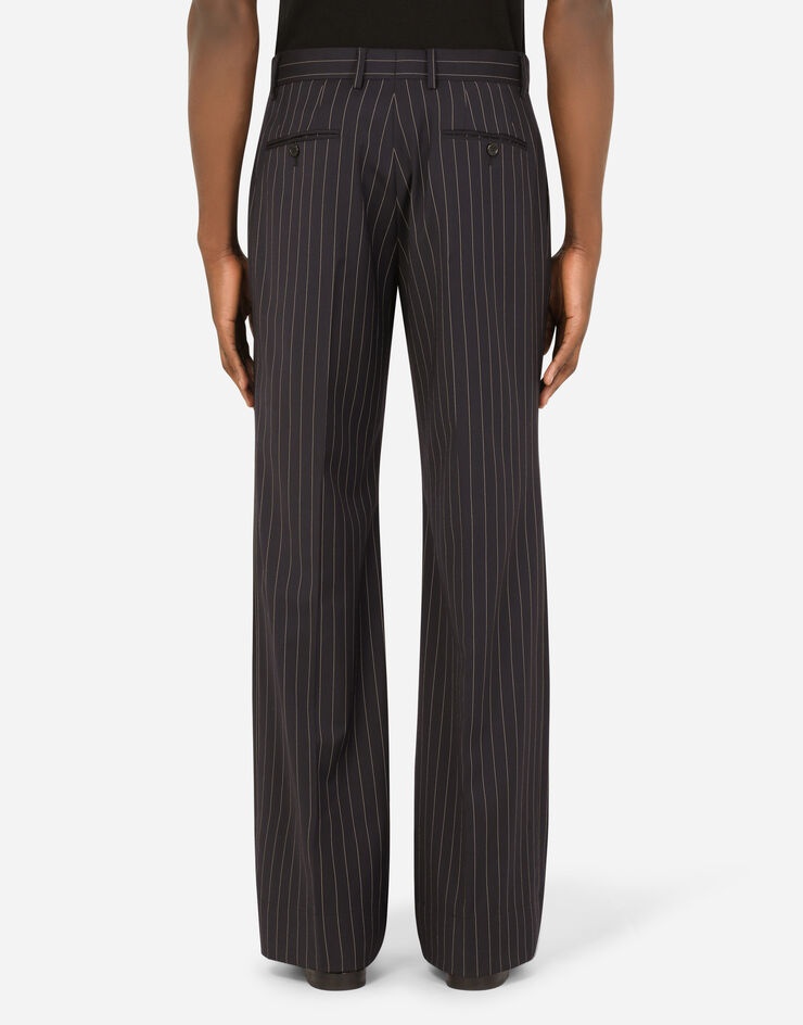 Pinstripe stretch wool pants - 3
