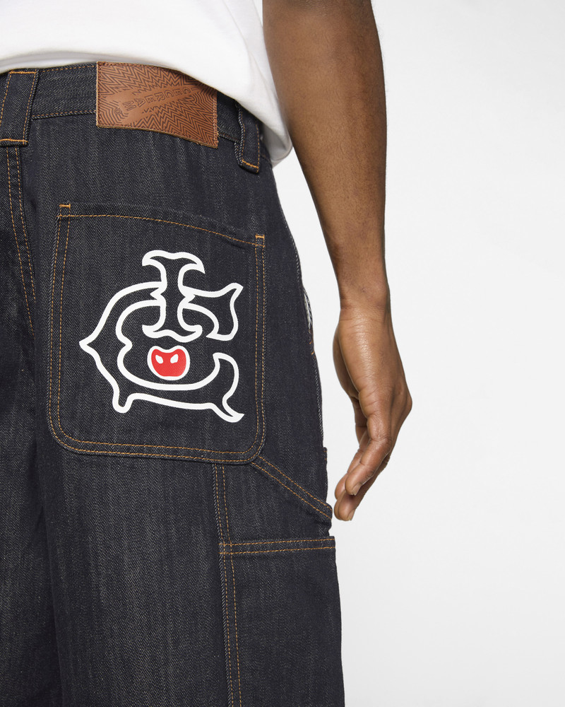 SELVEDGE RUNNING DOG DENIM CARPENTER SHORT 6