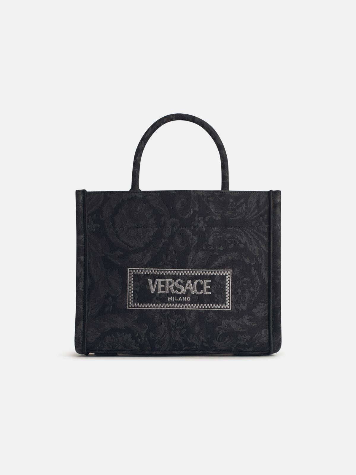 'TOTE' BLACK FABRIC BAG - 1