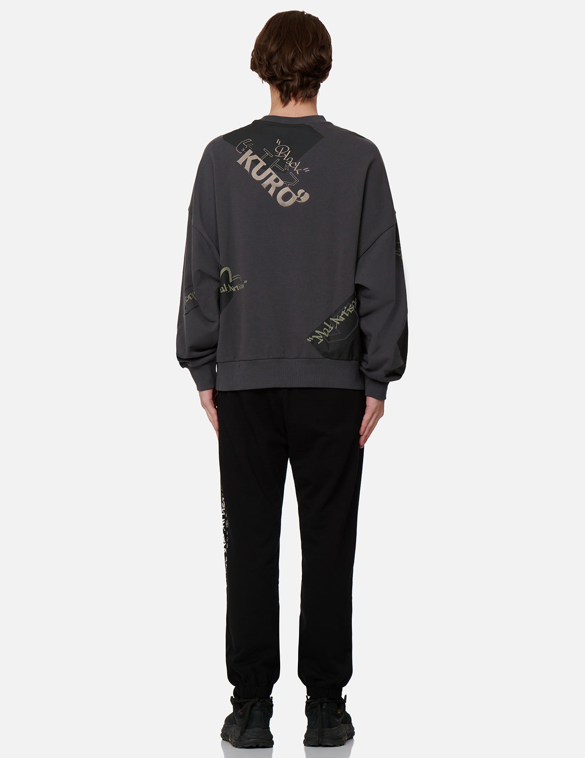 Quotation Mark Print Sweatshirt - 5