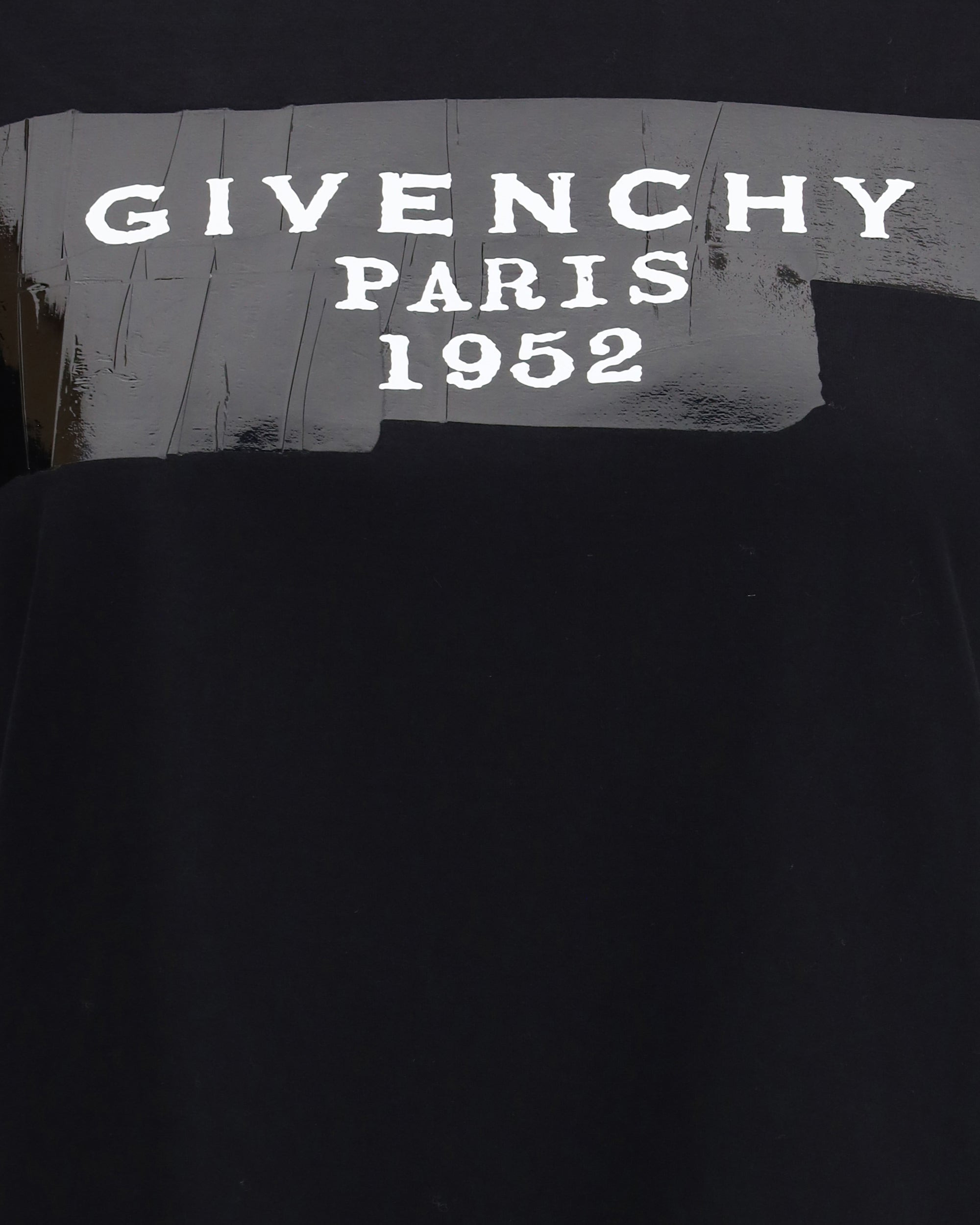 Cotton T-shirt with print black givenchy tape - 3
