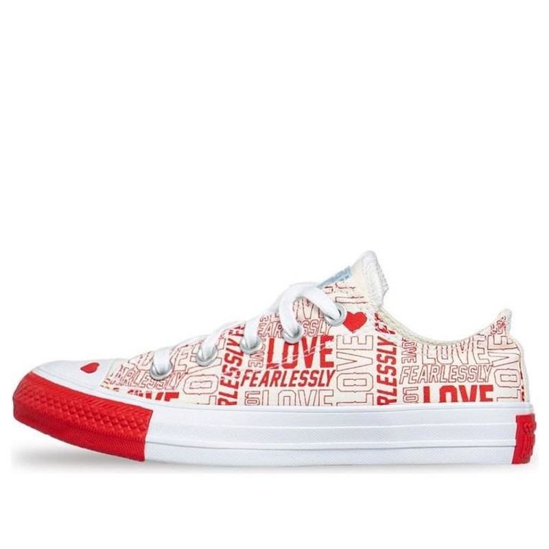 (WMNS) Converse Love Fearlessly Chuck Taylor All Star Low Top Red 567311C - 1