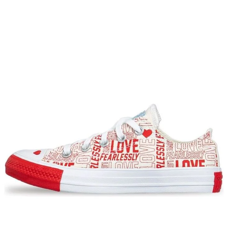 (WMNS) Converse Love Fearlessly Chuck Taylor All Star Low Top Red 567311C - 1