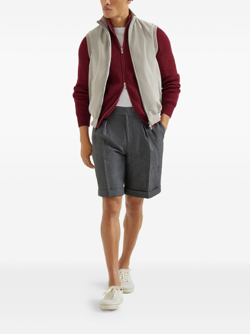Brunello Cucinelli raglan-sleeves zip cardigan outlook