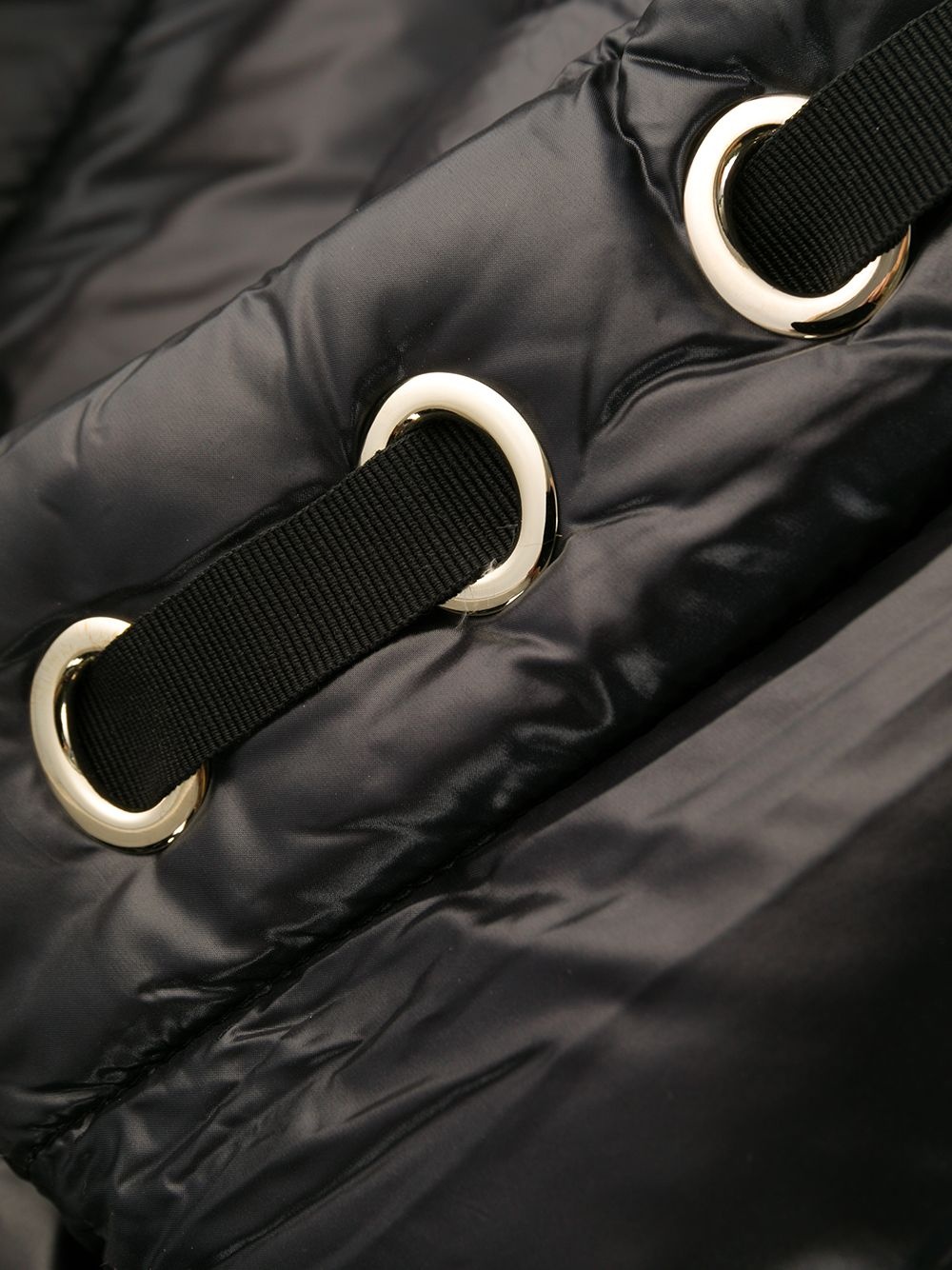 funnel neck padded coat - 8