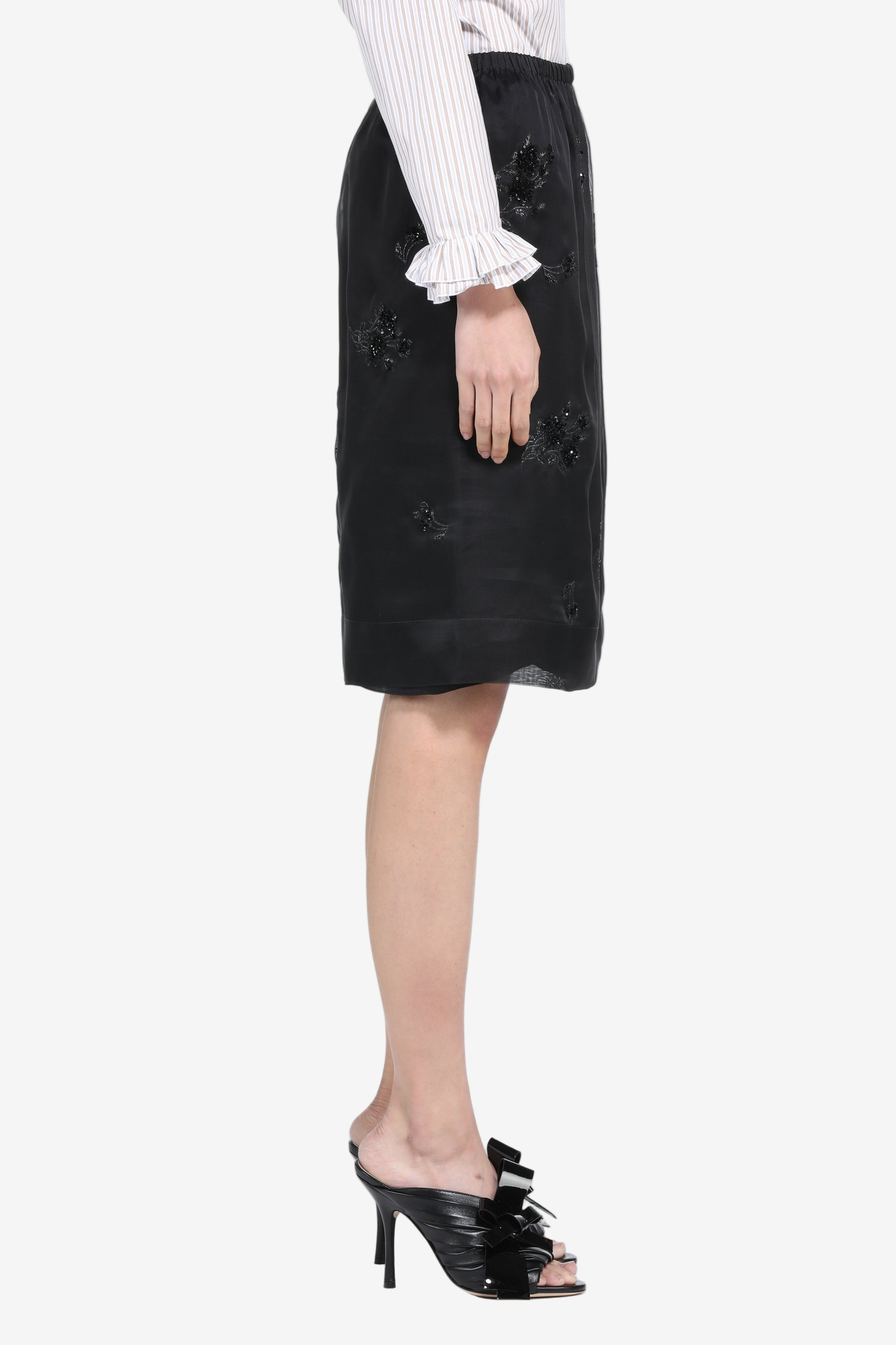 MIDI SKIRT WITH EMBROIDERY - 3