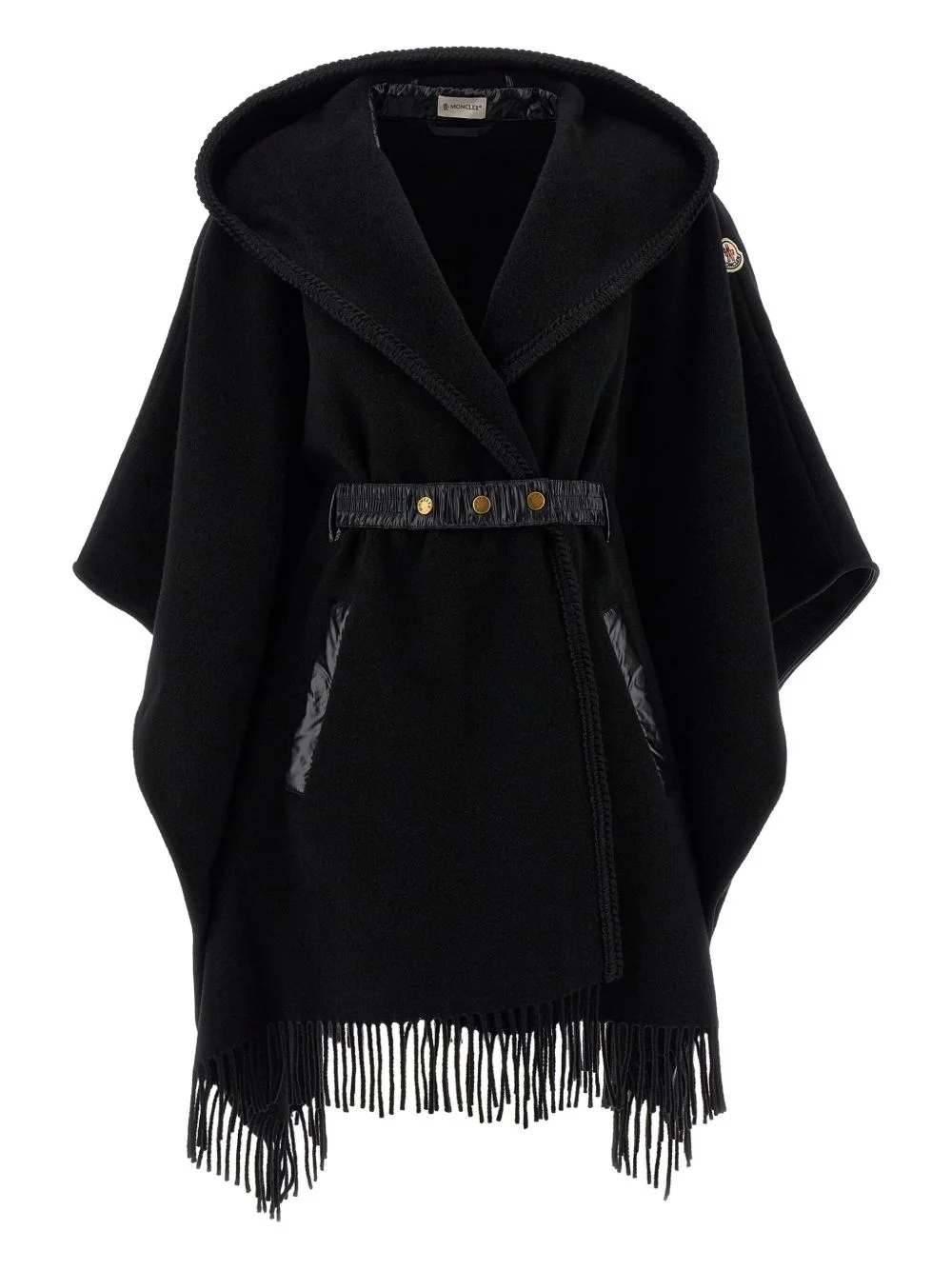 hooded fringed cape - 1