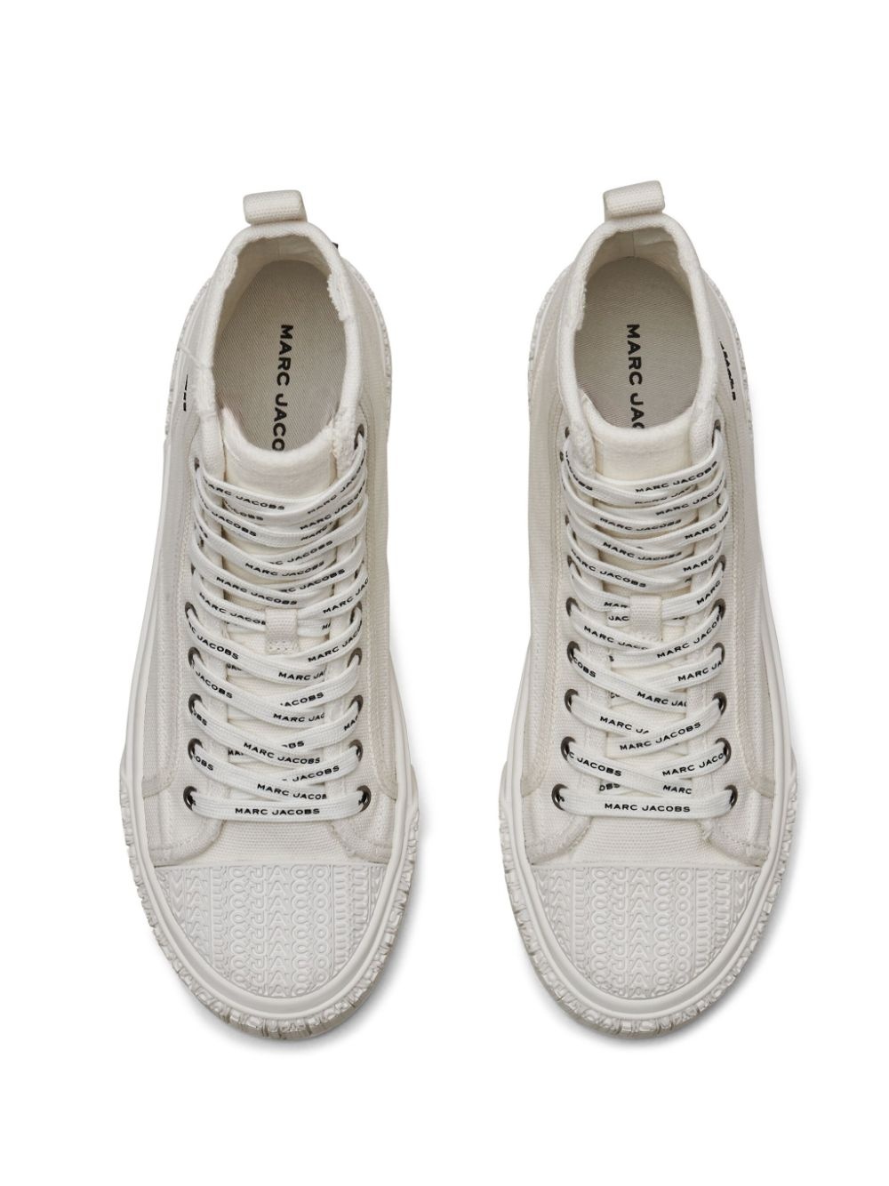canvas high-top sneakers - 4