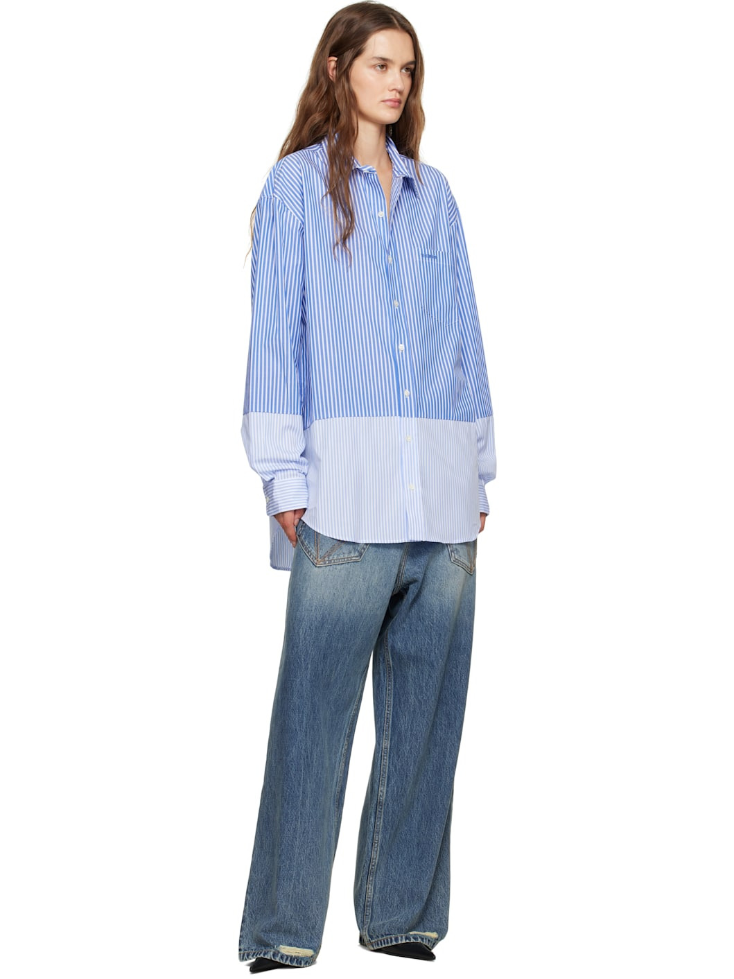 Blue Splitted Shirt - 4