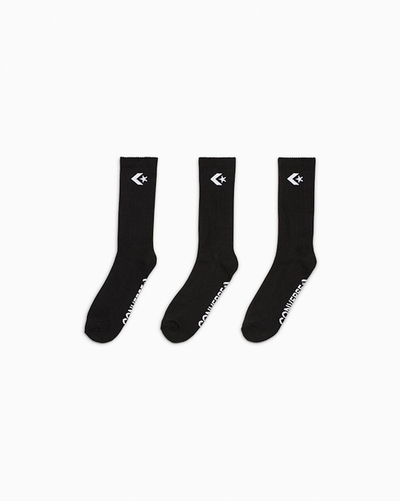3-Pack Embroidered Crew Socks 1