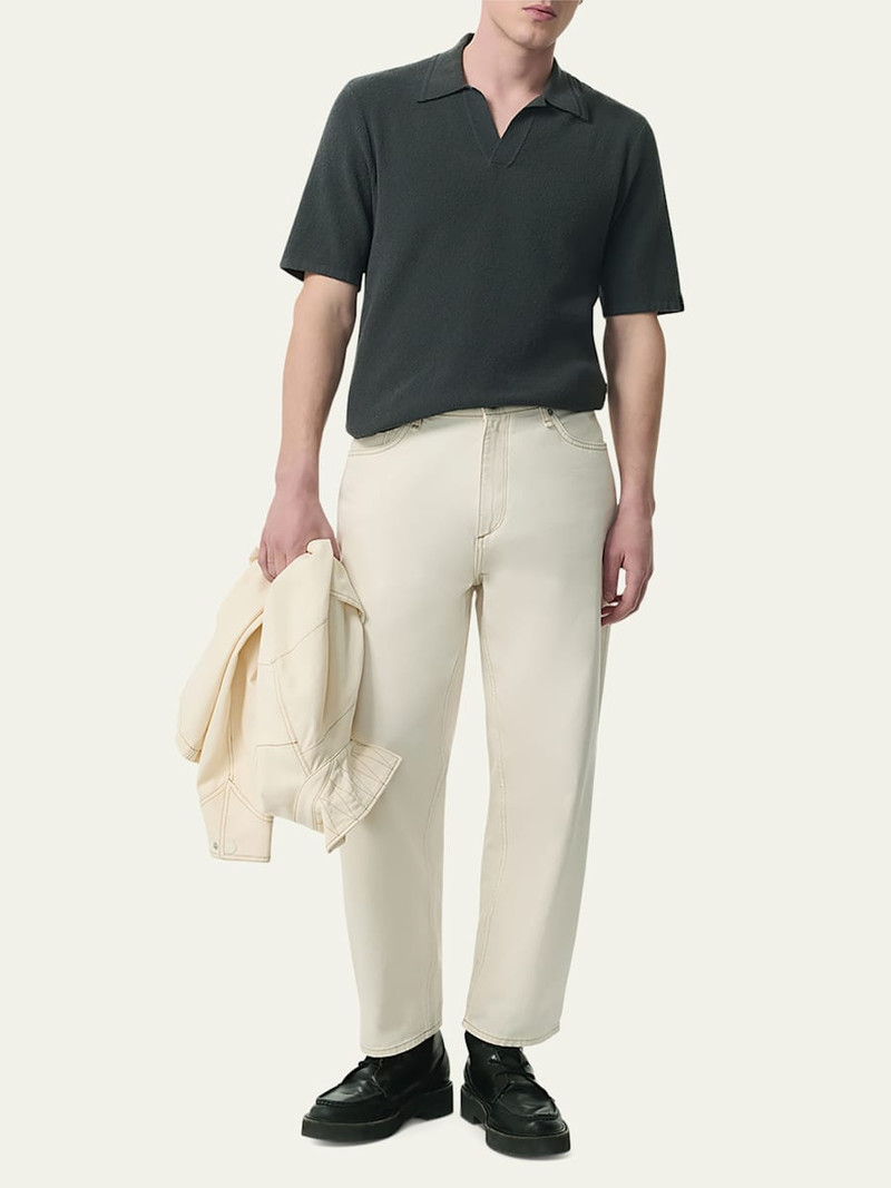 rag & bone Men's Zuma Toweling Polo Shirt outlook