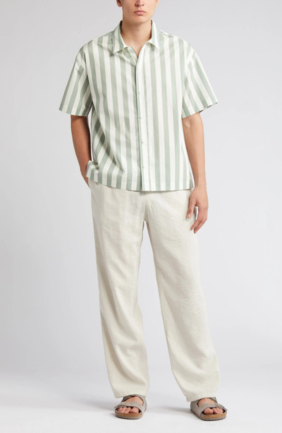 FRAME Stripe Organic Cotton Button-Up Shirt outlook