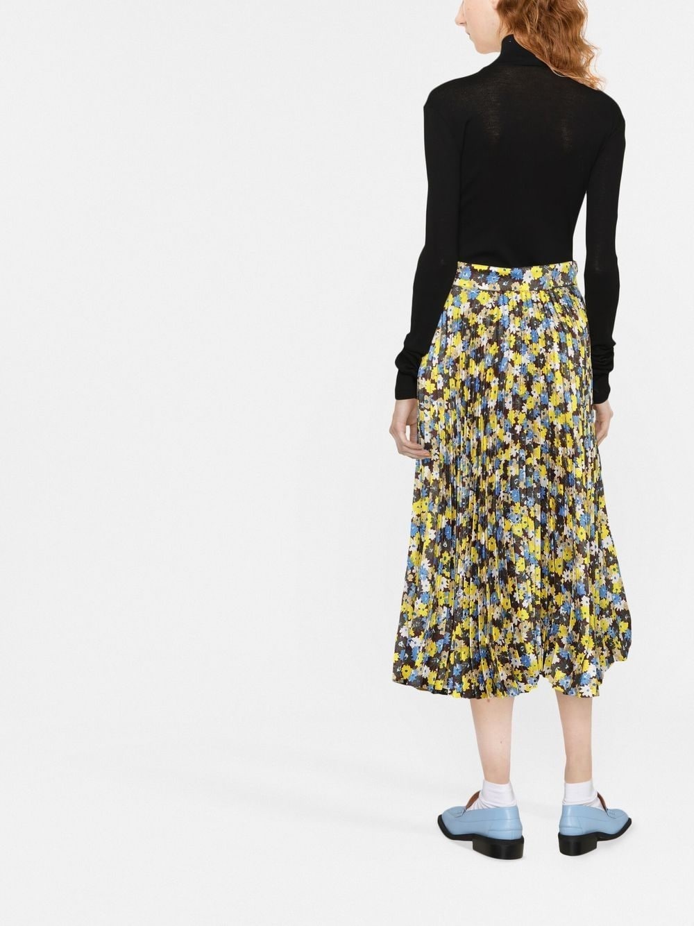 Twill Daisy Bouquet print skirt - 3