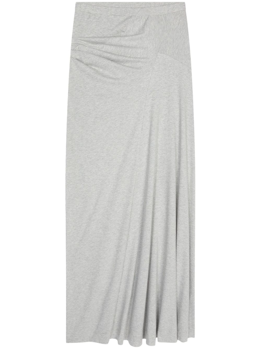 draped cotton skirt - 1