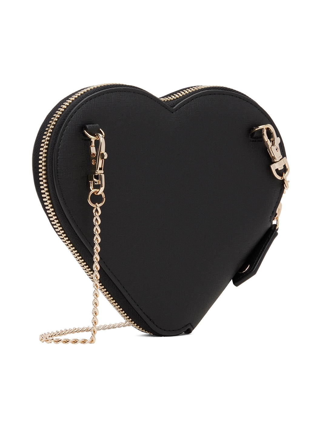 Black New Heart Crossbody Bag - 3