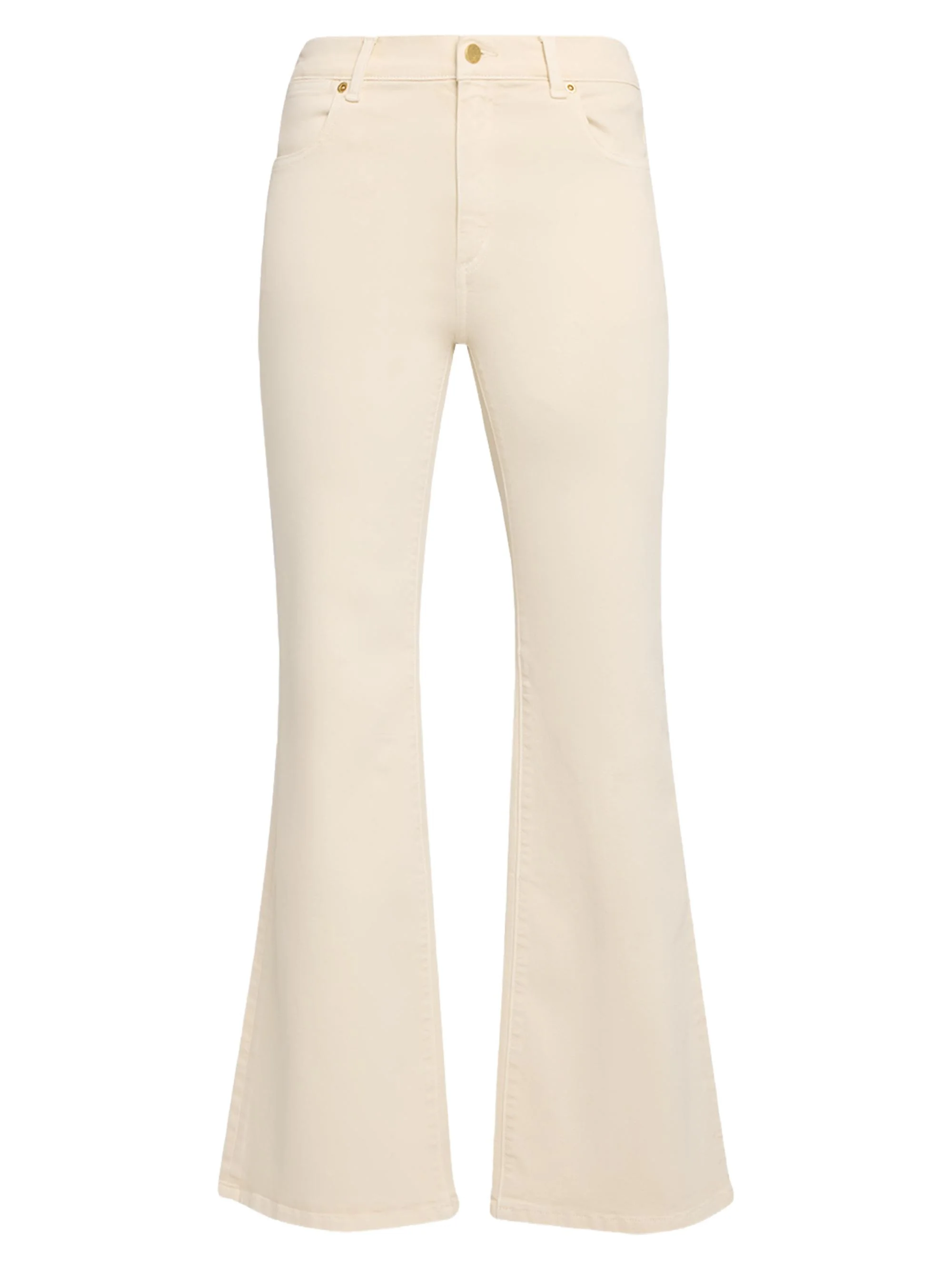 Women's Rosie Garment-Dyed Flare Pants - Ecru - 1