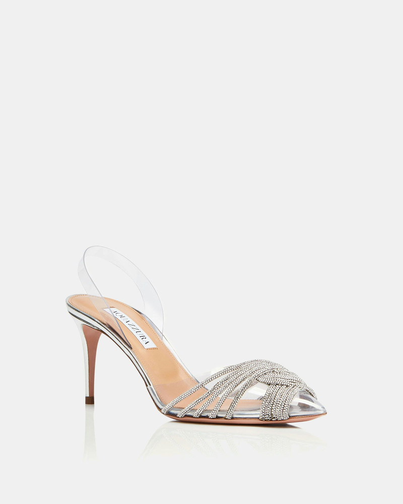 AQUAZZURA Gatsby Plexi Sling 75 outlook