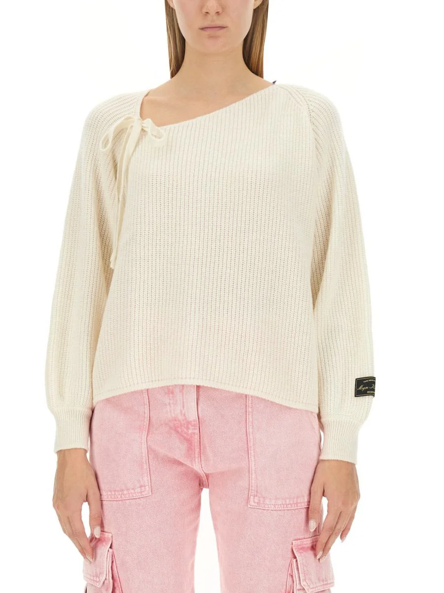 MSGM KNOTTED SWEATER - 1