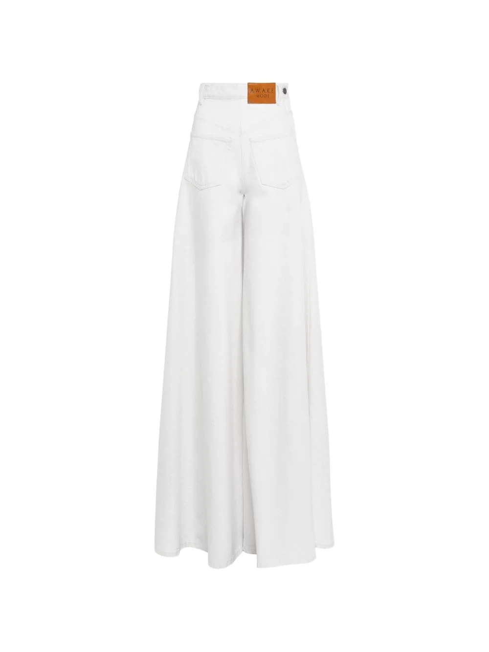 logo-patch wide-leg jeans - 1