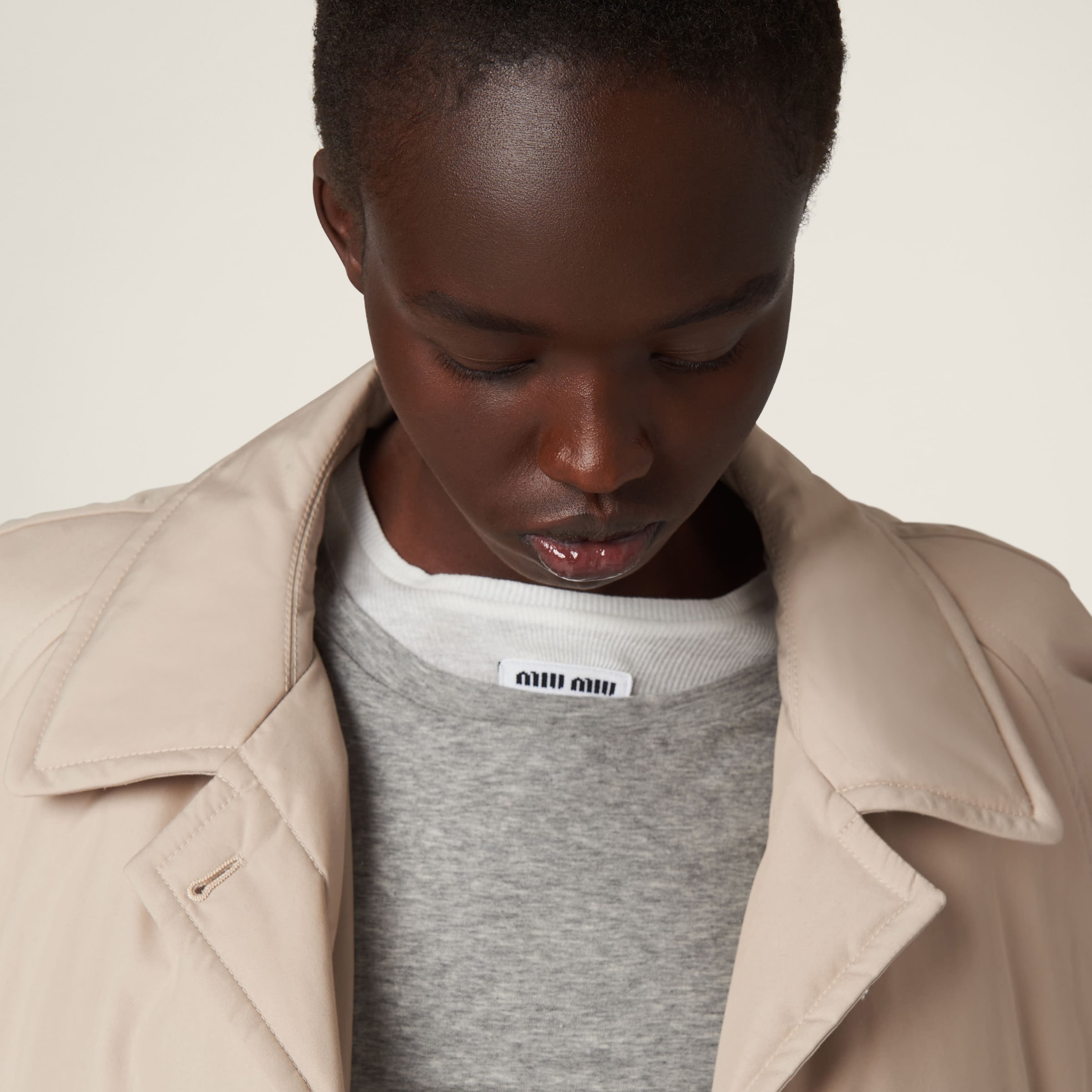 Panama cotton down coat - 5