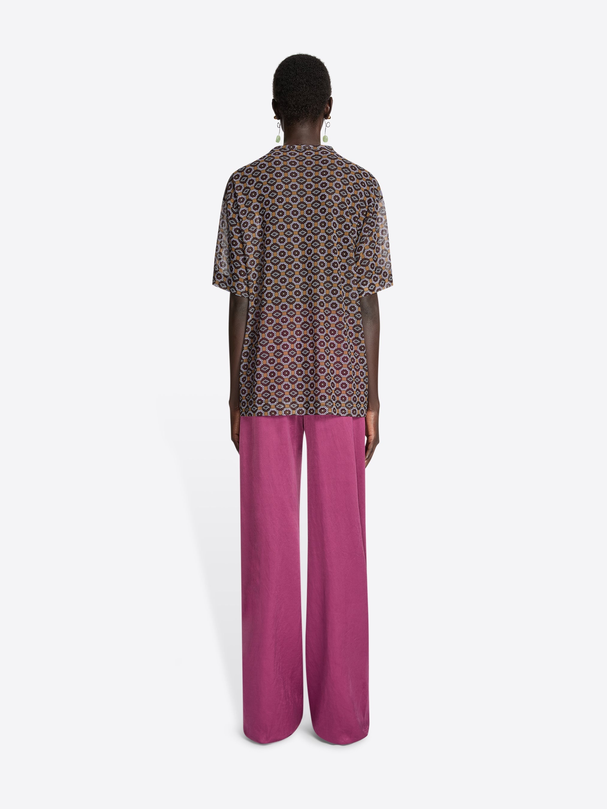 SHEER OVERSIZED TEE - 4