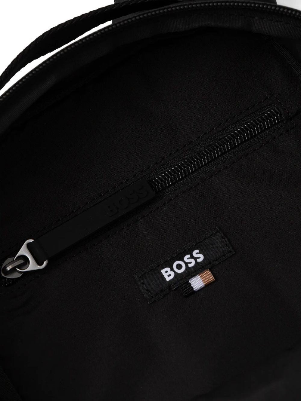 logo-appliqué single-strap backpack - 5