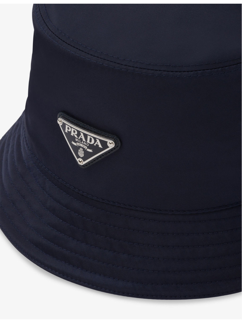 Prada Logo-plaque recycled-nylon bucket hat outlook
