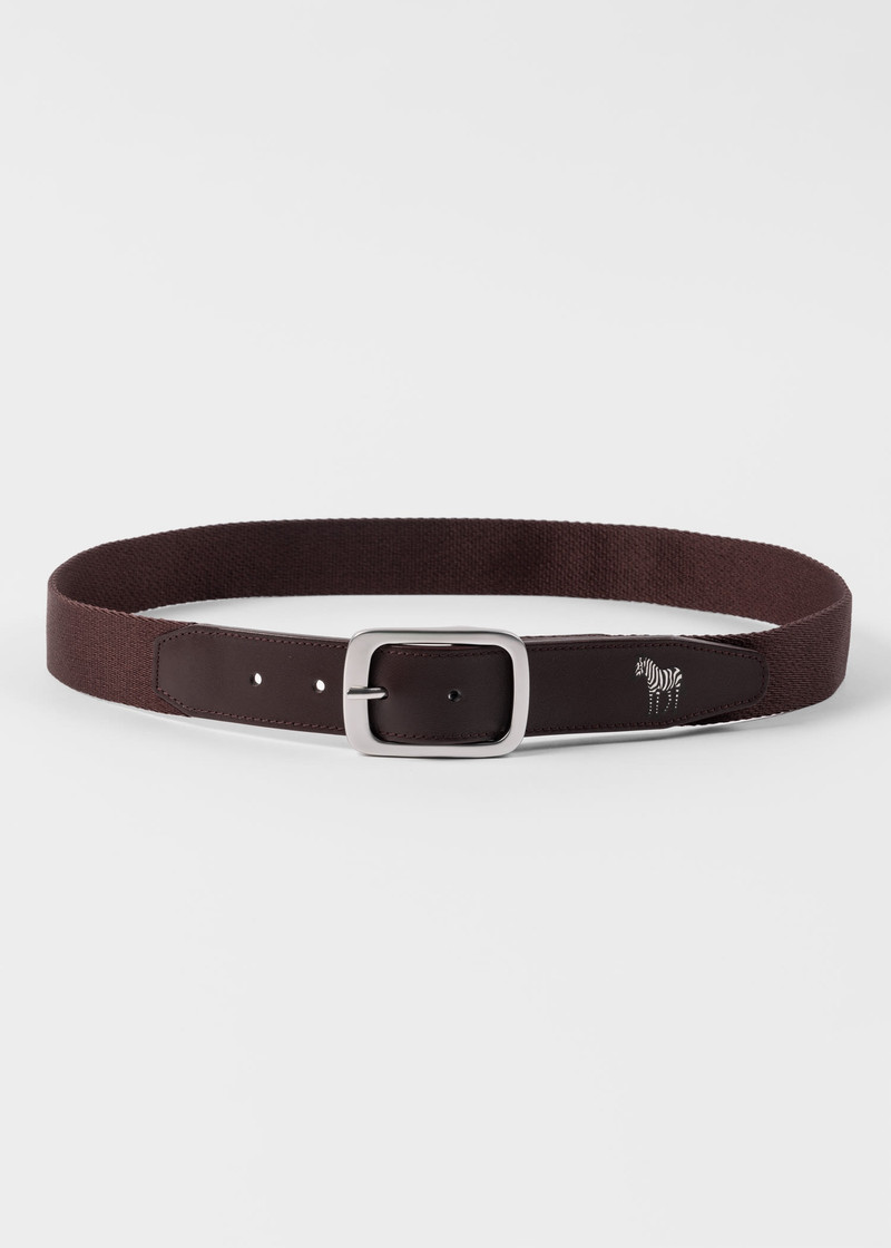 Webbing Zebra Logo Belt 4