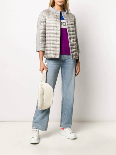 Herno crop sleeved padded jacket outlook