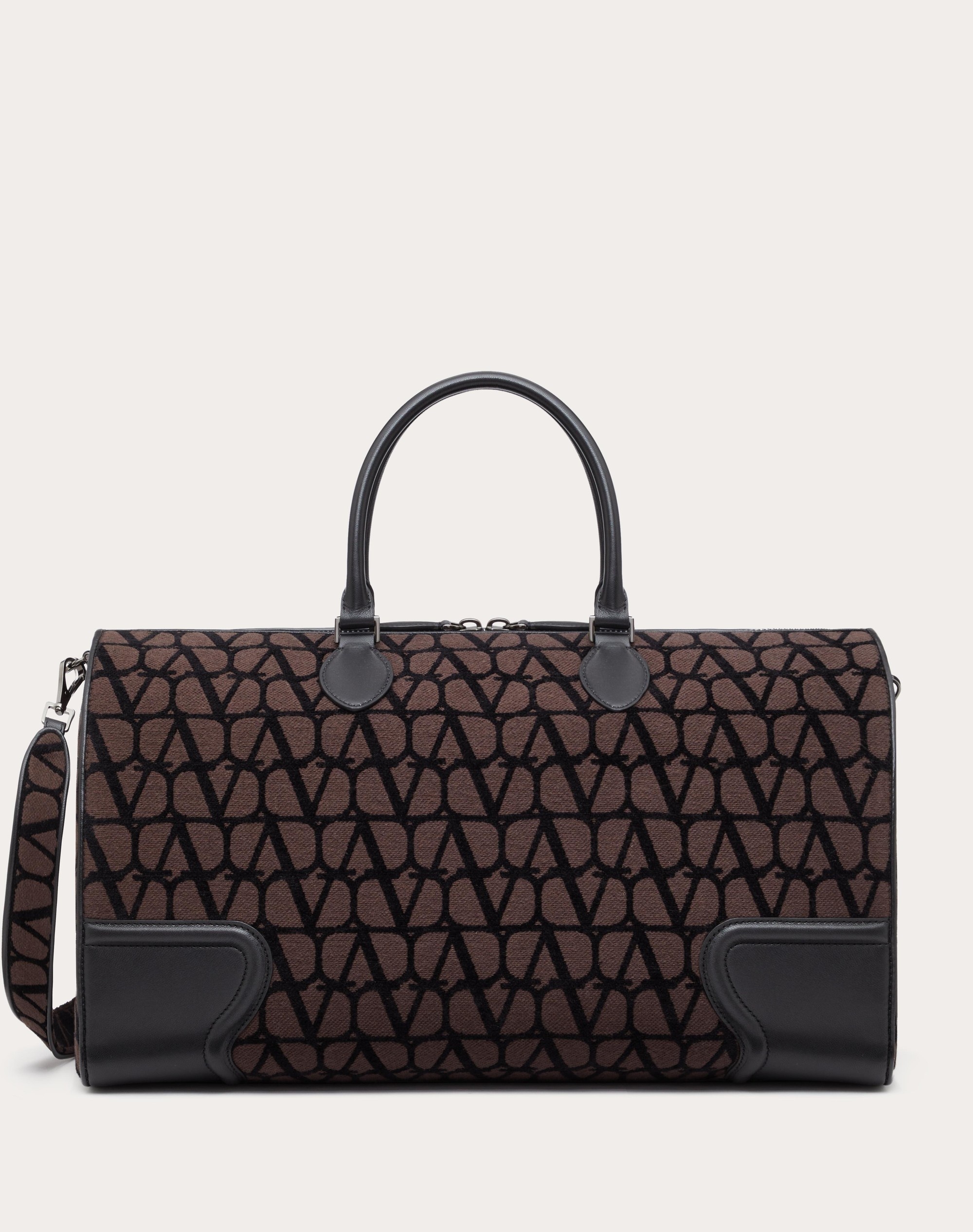 TOILE ICONOGRAPHE DUFFLE BAG WITH LEATHER DETAILING - 1