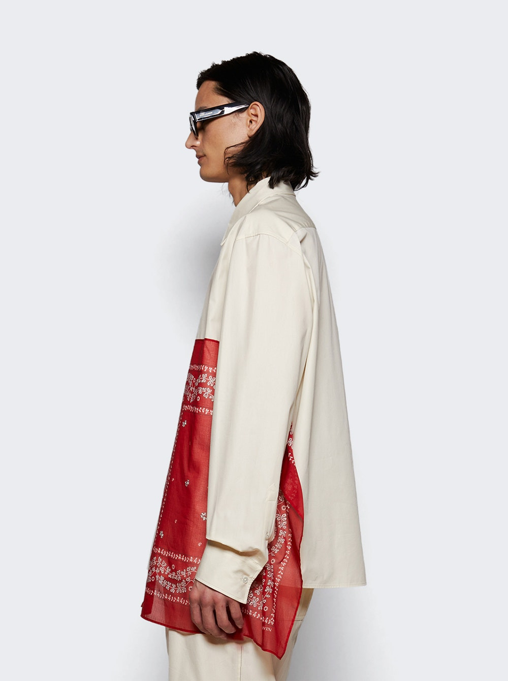 Rateau Bandana Boxy Shirt Off White - 3