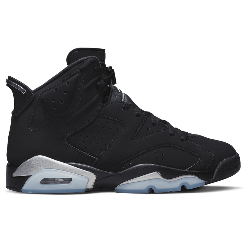 AIR JORDAN 6 RETRO - BLACK/METALLIC SILVER/BLACK - 1