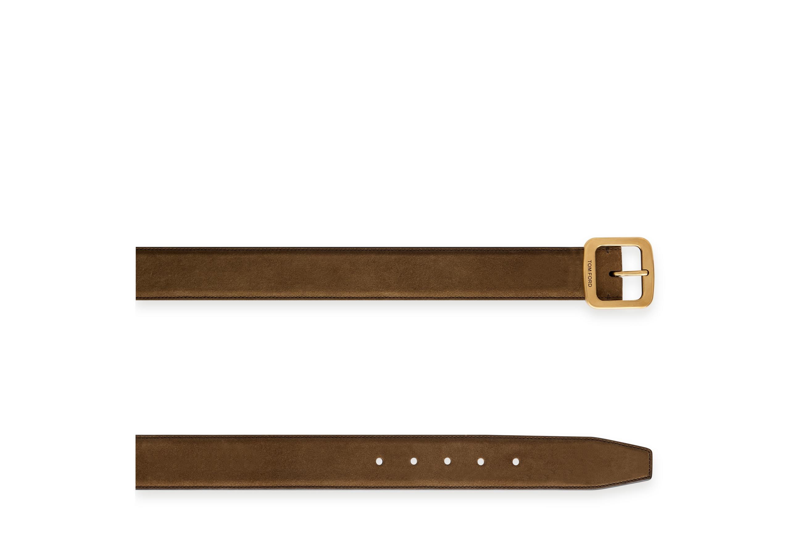 SUEDE SQUARE BELT - 2