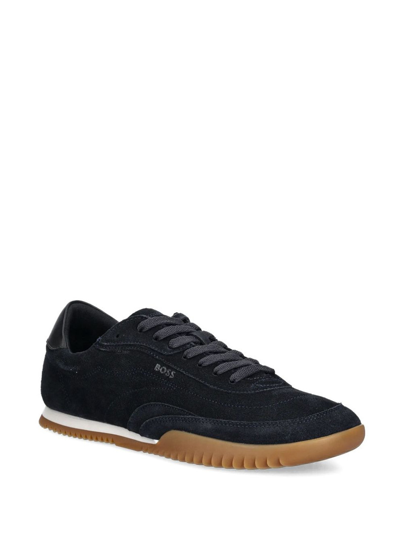 BOSS leather low-top sneakers outlook