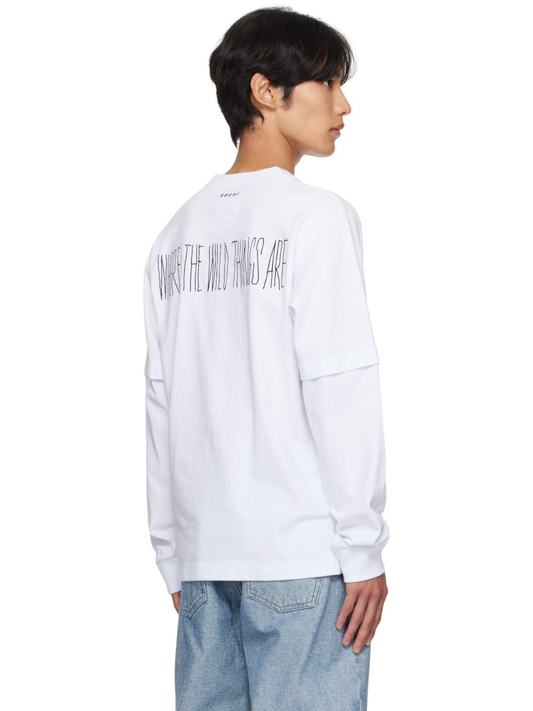 White 'Where The Wild Things Are' Cotton T-shirt - 3
