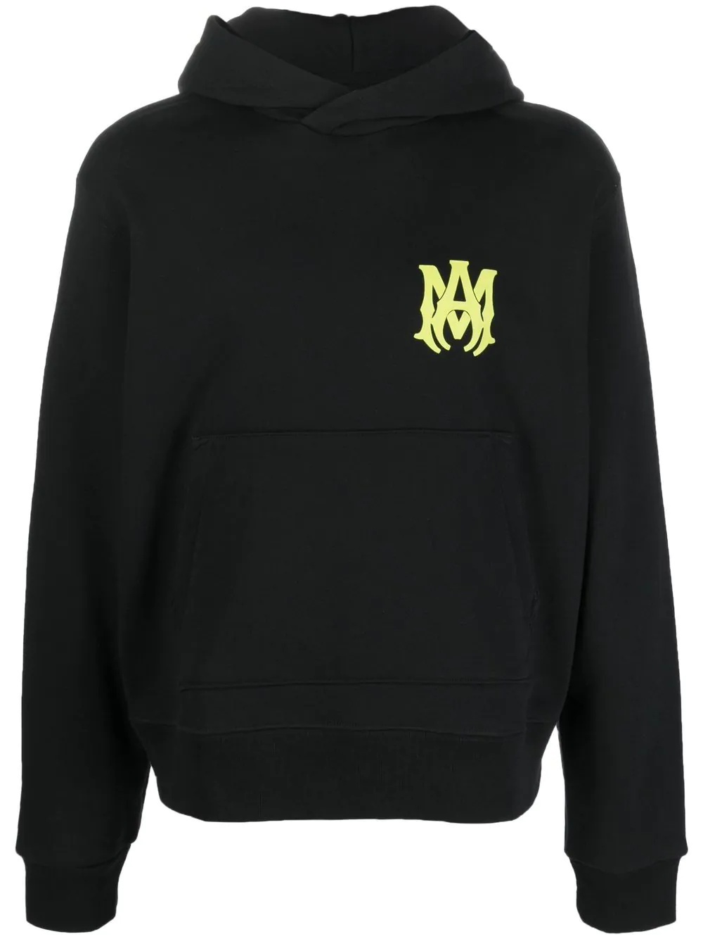 logo-print cotton hoodie - 1